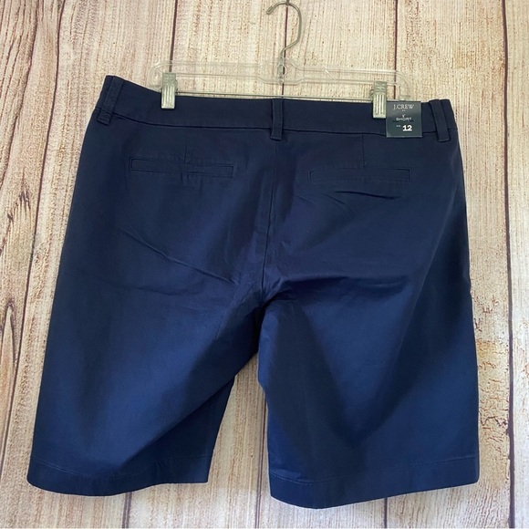 J.crew Womens Navy blue 9” Chino Shorts size 12 - Picture 3 of 10